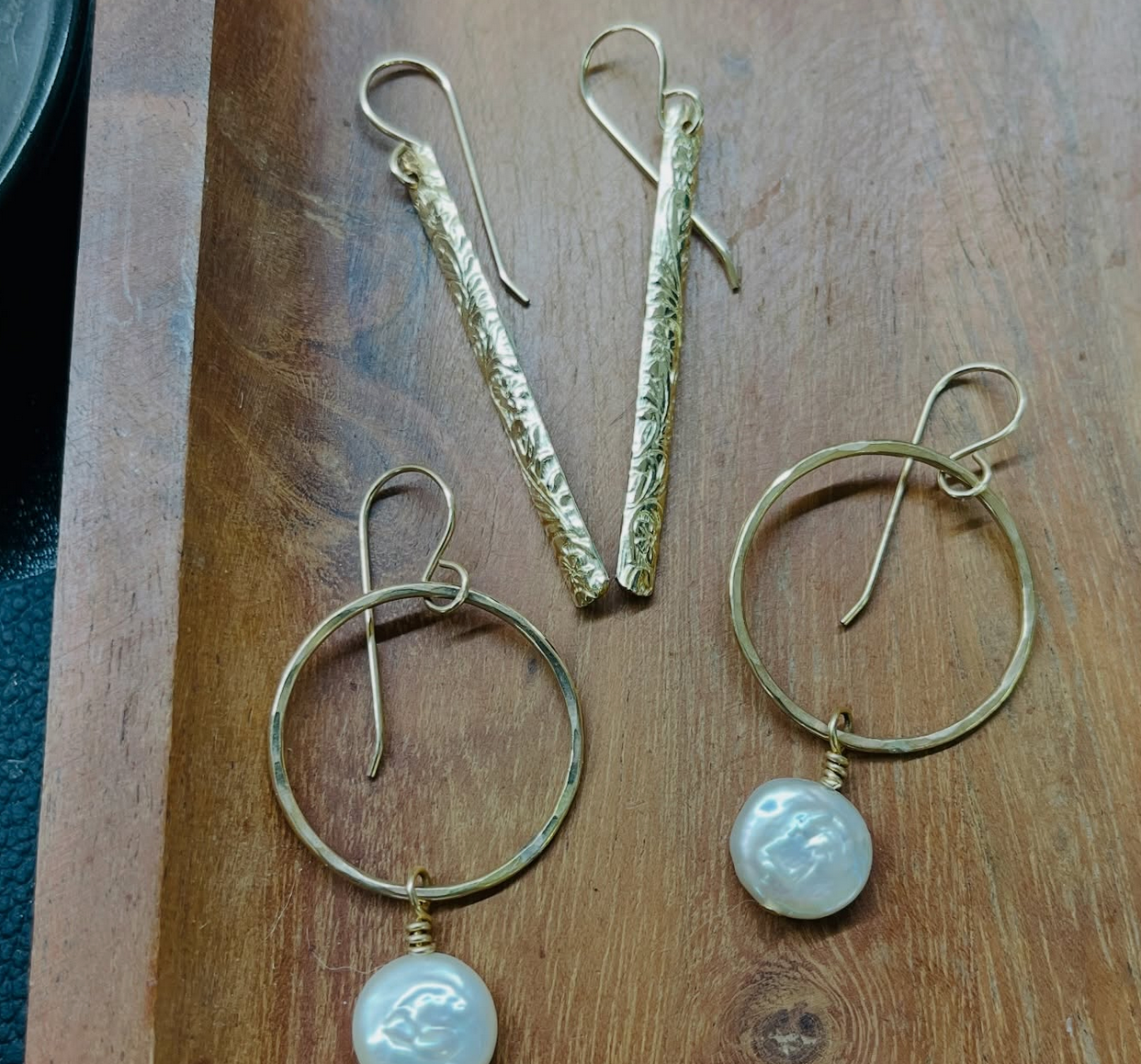 FLORAL BAR EARRINGS